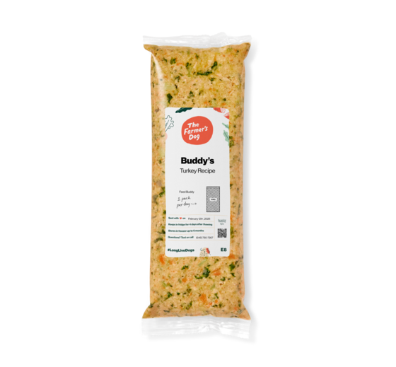 Fresh dog food packet